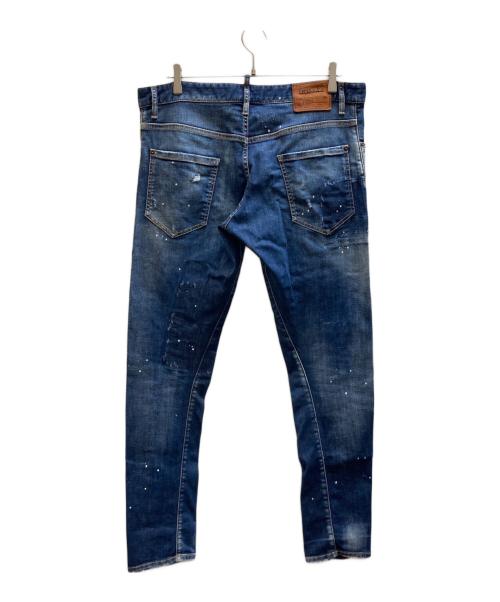 DSQUARED2（ディースクエアード）DSQUARED2 (ディースクエアード) ボタンフライジーンズ インディゴ サイズ:50の古着・服飾アイテム