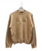 DSQUARED2ディースクエアード）の古着「オーバーサイズ コットン ニット セーター」｜ベージュ