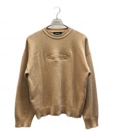 DSQUARED2（ディースクエアード）の古着「オーバーサイズ コットン ニット セーター」｜ベージュ