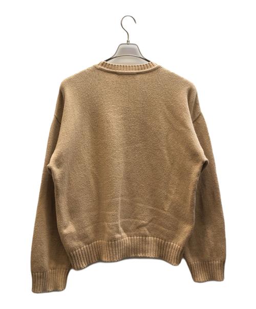 DSQUARED2（ディースクエアード）DSQUARED2 (ディースクエアード) オーバーサイズ コットン ニット セーター ベージュ サイズ:Lの古着・服飾アイテム