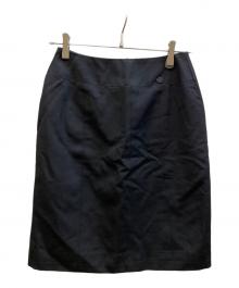 CHANEL（シャネル）の古着「ウールミニスカート」｜ブラック