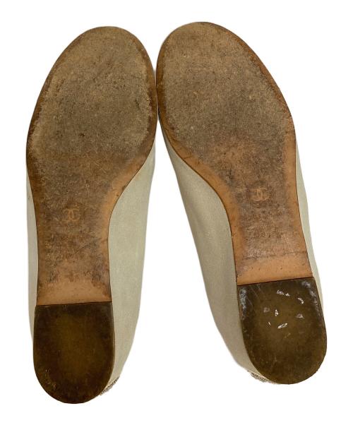 CHANEL（シャネル）CHANEL (シャネル) インヒールパンプス ベージュ サイズ:36 1/2 Ⅽの古着・服飾アイテム