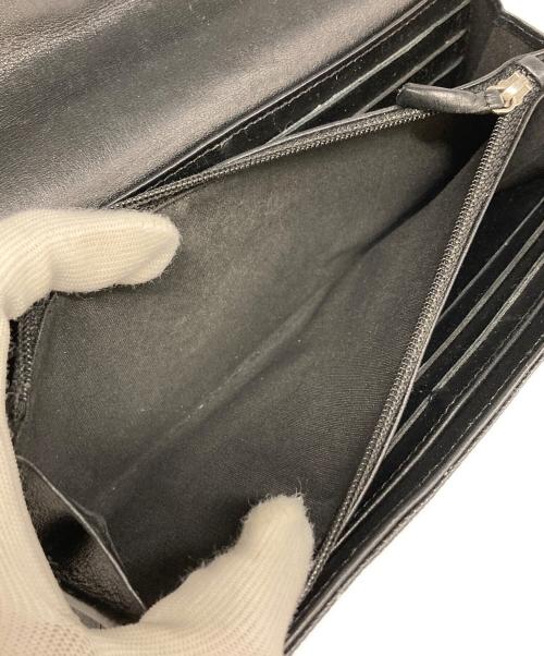 CHANEL（シャネル）CHANEL (シャネル) キャビアスキンココマーク長財布 ブラックの古着・服飾アイテム