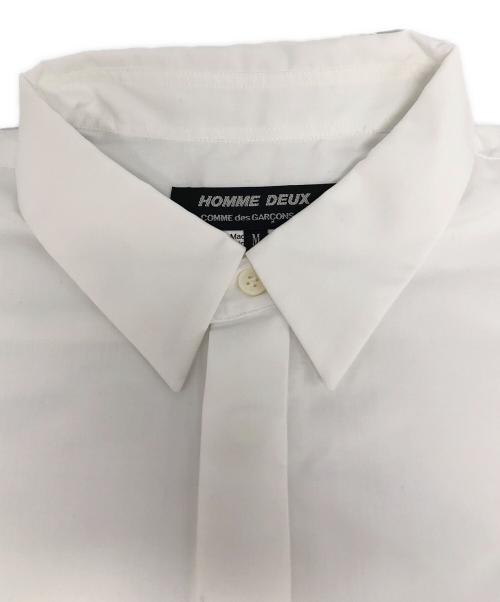COMME des GARCONS HOMME DEUX（コムデギャルソン オム ドゥ）COMME des GARCONS HOMME DEUX (コムデギャルソン オム ドゥ) 長袖シャツ ホワイト サイズ:Mの古着・服飾アイテム