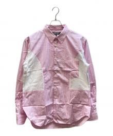 COMME des GARCONS HOMME DEUX（コムデギャルソン オム ドゥ）の古着「ストライプシャツ」｜ピンク