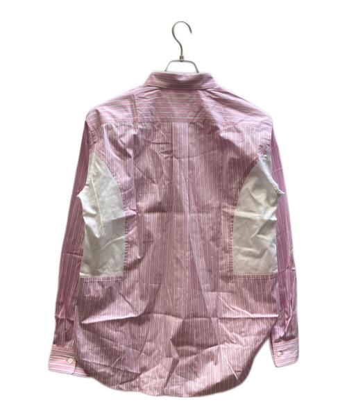 COMME des GARCONS HOMME DEUX（コムデギャルソン オム ドゥ）COMME des GARCONS HOMME DEUX (コムデギャルソン オム ドゥ) ストライプシャツ ピンク サイズ:Mの古着・服飾アイテム