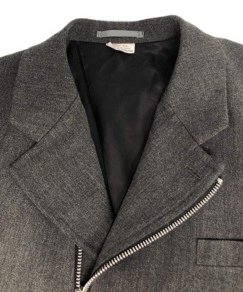 COMME des GARCONS HOMME DEUX（コムデギャルソン オム ドゥ）COMME des GARCONS HOMME DEUX (コムデギャルソン オム ドゥ) ウールジップアップジャケット グレー サイズ:Mの古着・服飾アイテム