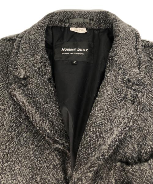 COMME des GARCONS HOMME DEUX（コムデギャルソン オム ドゥ）COMME des GARCONS HOMME DEUX (コムデギャルソン オム ドゥ) ウール縮絨コート グレー サイズ:Mの古着・服飾アイテム