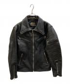 Searsシアーズ）の古着「シングルレザージャケット」｜ブラック
