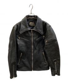 Sears（シアーズ）の古着「シングルレザージャケット」｜ブラック