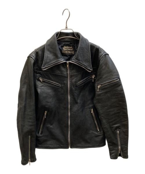 Sears（シアーズ）Sears (シアーズ) シングルレザージャケット ブラック サイズ:-の古着・服飾アイテム