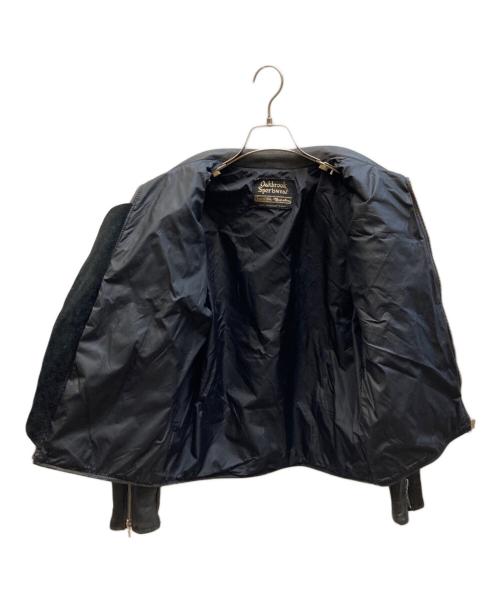 Sears（シアーズ）Sears (シアーズ) シングルレザージャケット ブラック サイズ:-の古着・服飾アイテム