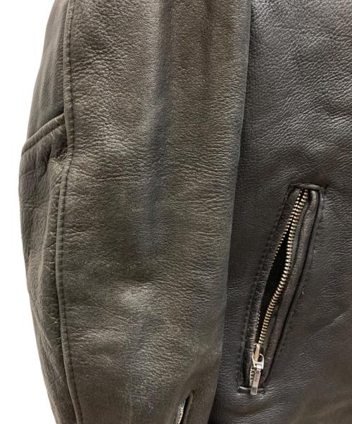 Sears（シアーズ）Sears (シアーズ) シングルレザージャケット ブラック サイズ:-の古着・服飾アイテム