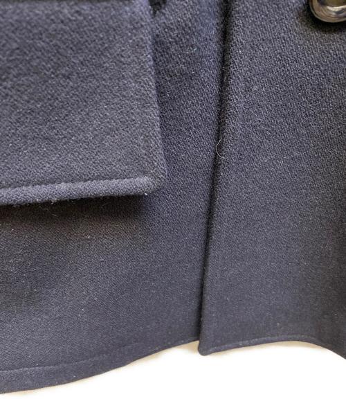 anachronorm（アナクロノーム）anachronorm (アナクロノーム) レザー切替ウールコート ネイビー サイズ:01の古着・服飾アイテム