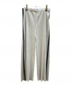 PLEATS PLEASEプリーツプリーズ）の古着「プリーツパンツ」｜グレー