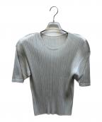 PLEATS PLEASEプリーツプリーズ）の古着「プリーツカットソー/PP28JK122」｜グレー