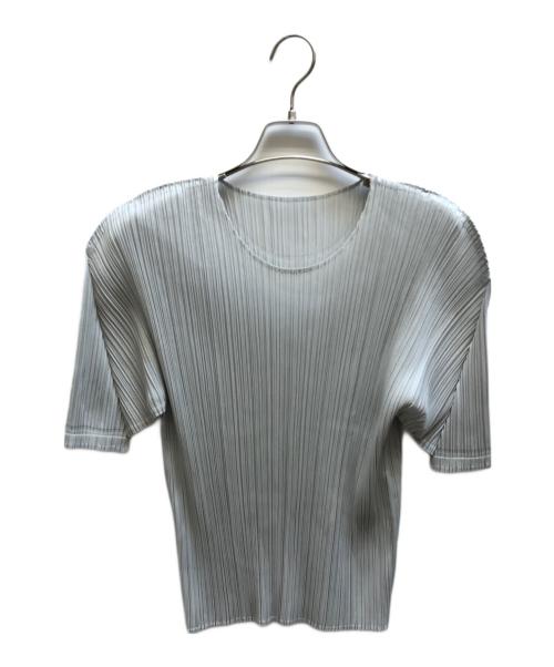 PLEATS PLEASE（プリーツプリーズ）PLEATS PLEASE (プリーツプリーズ) プリーツカットソー/PP28JK122 グレー サイズ:3の古着・服飾アイテム