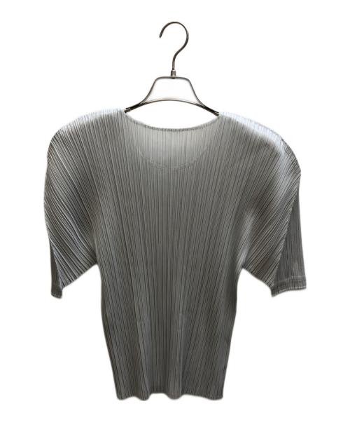 PLEATS PLEASE（プリーツプリーズ）PLEATS PLEASE (プリーツプリーズ) プリーツカットソー/PP28JK122 グレー サイズ:3の古着・服飾アイテム