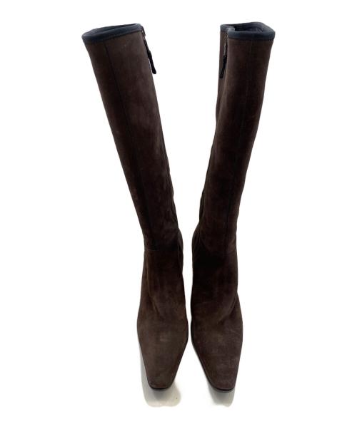 PRADA SPORTS（プラダスポーツ）PRADA SPORTS (プラダスポーツ) スエードロングブーツ ブラウン サイズ:37の古着・服飾アイテム