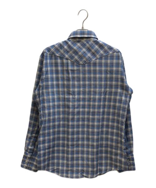 big mac（ビッグマック）BIG MAC (ビッグマック) ウエスタンシャツ ブルー サイズ:MEDIUMの古着・服飾アイテム