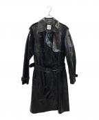 Jean Paul GAULTIERジャンポールゴルチェ）の古着「エナメルトレンチコート」｜ブラック