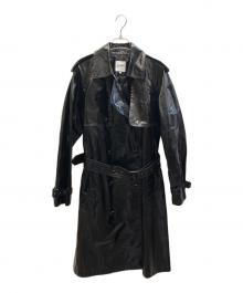 Jean Paul GAULTIER（ジャンポールゴルチェ）の古着「エナメルトレンチコート」｜ブラック