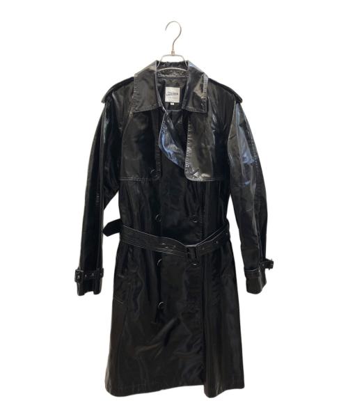 Jean Paul GAULTIER（ジャンポールゴルチェ）Jean Paul GAULTIER (ジャンポールゴルチェ) エナメルトレンチコート ブラック サイズ:42の古着・服飾アイテム