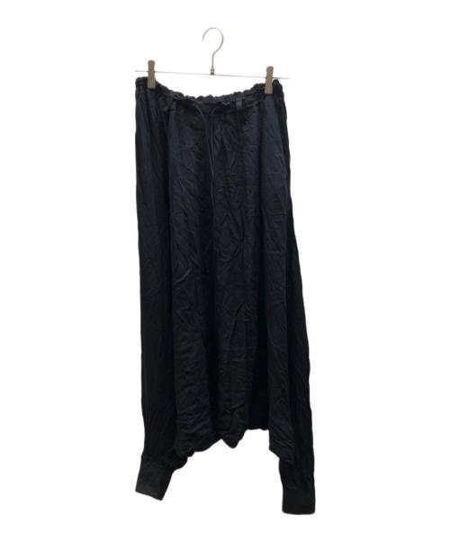 YOHJI YAMAMOTO（ヨウジヤマモト）YOHJI YAMAMOTO (ヨウジヤマモト) サルエルパンツ ブラック サイズ:1の古着・服飾アイテム