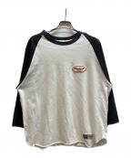 RADIALLラディアル）の古着「OVAL - CREW NECK RAGLAN SHIRT 3Q/S」｜ホワイト