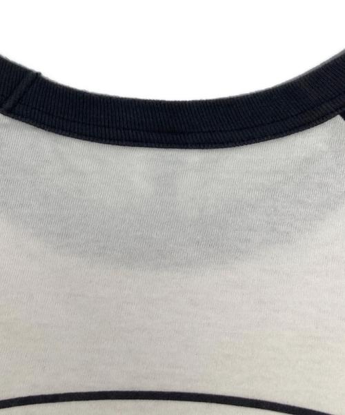 RADIALL（ラディアル）RADIALL (ラディアル) OVAL - CREW NECK RAGLAN SHIRT 3Q/S ホワイト サイズ:Lの古着・服飾アイテム