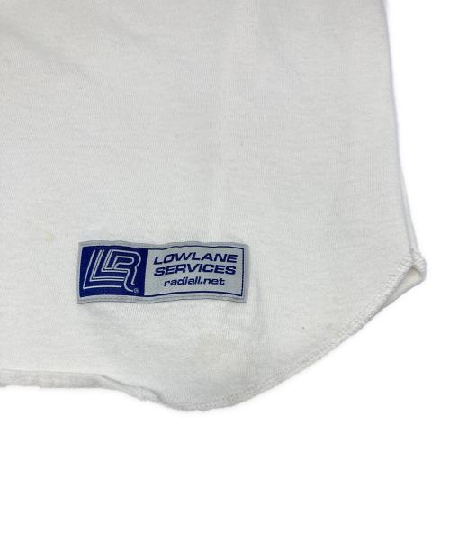 RADIALL（ラディアル）RADIALL (ラディアル) OVAL - CREW NECK RAGLAN SHIRT 3Q/S ホワイト サイズ:Lの古着・服飾アイテム