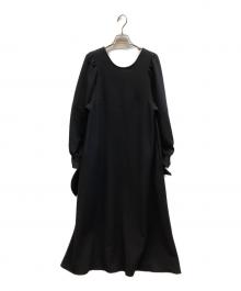 Whim Gazette（ウィムガゼット）の古着「ジョーゼットワンピース / WGZ1022209A0006」｜ブラック