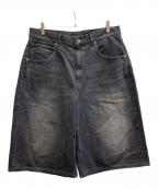 BEAMSビームス）の古着「BAGGY DENIM SHORTS/11-25-0613-791」｜ブラック
