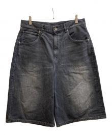 BEAMS（ビームス）の古着「BAGGY DENIM SHORTS/11-25-0613-791」｜ブラック
