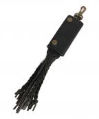 blackmeansブラックミーンズ）の古着「フリンジレザーキーケース」｜ブラック