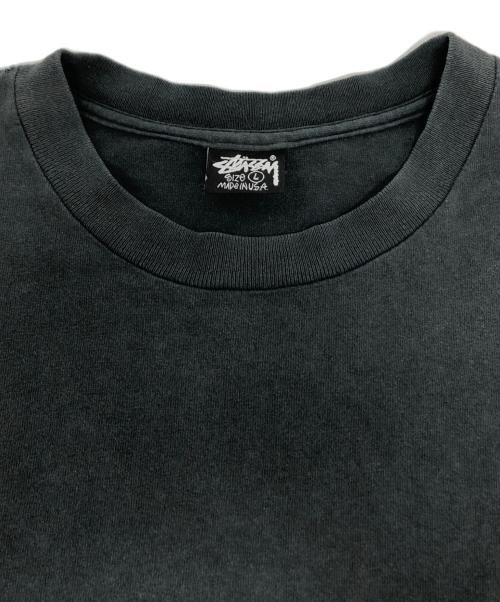 stussy（ステューシー）stussy (ステューシー) 80‘sプリントTシャツ ブラック サイズ:Lの古着・服飾アイテム