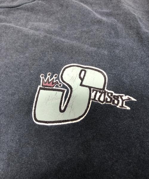 stussy（ステューシー）stussy (ステューシー) 80‘sプリントTシャツ ブラック サイズ:Lの古着・服飾アイテム