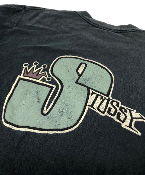 stussy（ステューシー）stussy (ステューシー) 80‘sプリントTシャツ ブラック サイズ:Lの古着・服飾アイテム