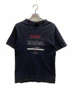 stussyステューシー）の古着「プリントTシャツ」｜ブラック