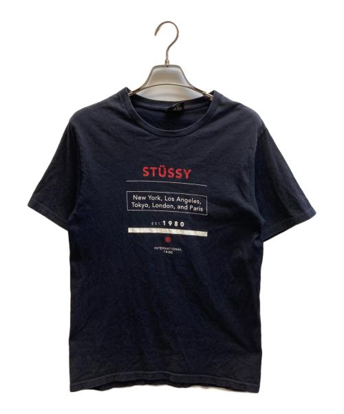 stussy（ステューシー）stussy (ステューシー) プリントTシャツ ブラック サイズ:Sの古着・服飾アイテム