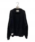WTAPSダブルタップス）の古着「バックロゴクルーネックニット」｜ブラック