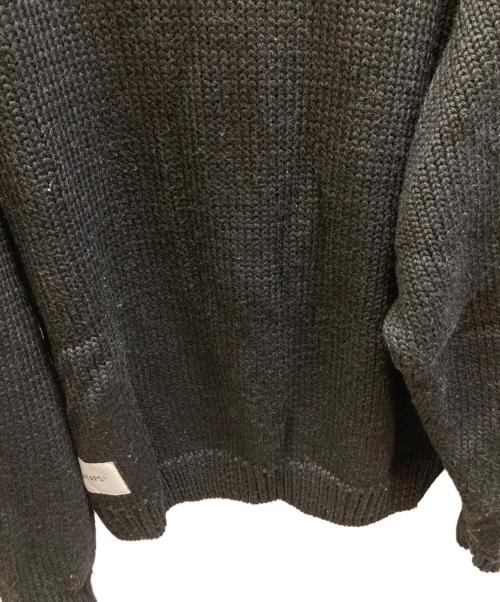 WTAPS（ダブルタップス）WTAPS (ダブルタップス) バックロゴクルーネックニット ブラック サイズ:X 03の古着・服飾アイテム