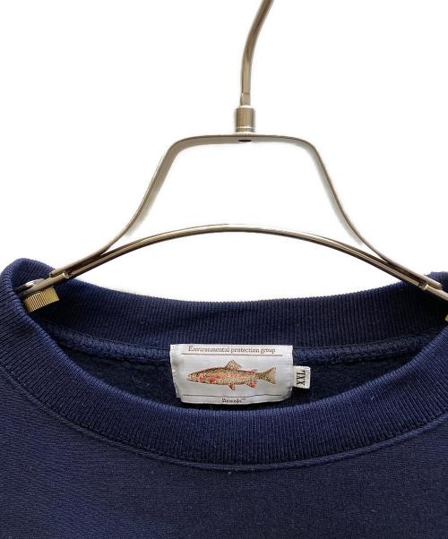 BROOK（ブルック）BROOK (ブルック) Bird Stolen B L/S Sweat ネイビー サイズ:XXLの古着・服飾アイテム