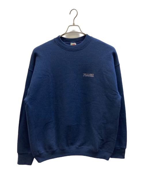 700FILL（セブンハンドレッドフィル）700fill (セブンハンドレッドフィル) FRUIT OF THE LOOM (フルーツオブザルーム) ロゴスウェット ネイビー サイズ:XLの古着・服飾アイテム