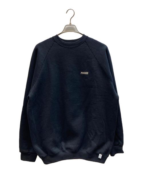 700FILL（セブンハンドレッドフィル）700FILL (セブンハンドレッドフィル) DISCUS (ディスカス) ロゴスウェット ブラック サイズ:XLの古着・服飾アイテム