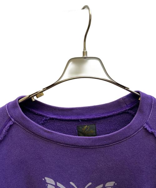 Needles（ニードルズ）Needles (ニードルズ) CREW NECK SWEAT パープル サイズ:Mの古着・服飾アイテム