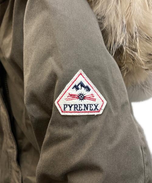 Pyrenex（ピレネックス）Pyrenex (ピレネックス) BORDEAUX Logo Down Jacket オリーブ サイズ:34の古着・服飾アイテム