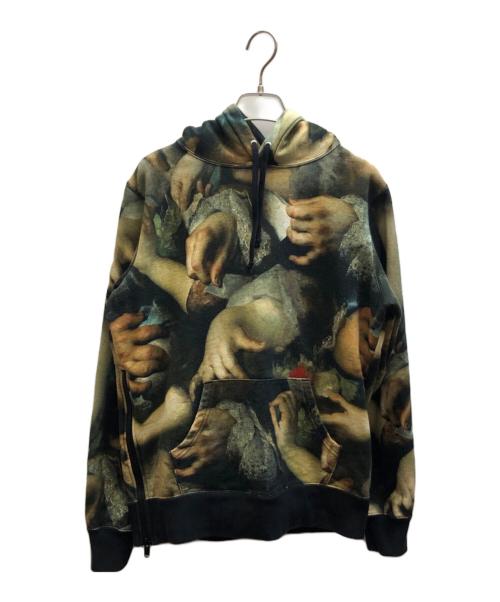 SUPREME（シュプリーム）Supreme (シュプリーム) UNDERCOVER (アンダーカバー) Hooded Sweatshirt ブラック×ベージュ サイズ:Sの古着・服飾アイテム