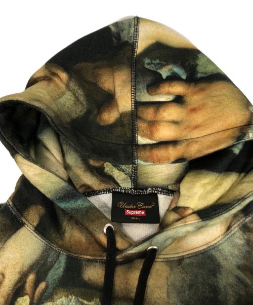 SUPREME（シュプリーム）Supreme (シュプリーム) UNDERCOVER (アンダーカバー) Hooded Sweatshirt ブラック×ベージュ サイズ:Sの古着・服飾アイテム