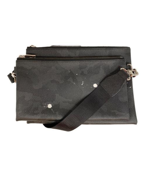 Gentil Bandit（ジャンティバンティ）Gentil Bandit (ジャンティバンティ) ダブルショルダーバッグ ブラックの古着・服飾アイテム